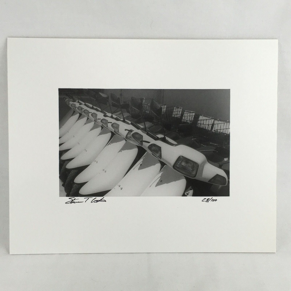 Black & White Photo Scooters Transportation Key West FL Signed Art Photography